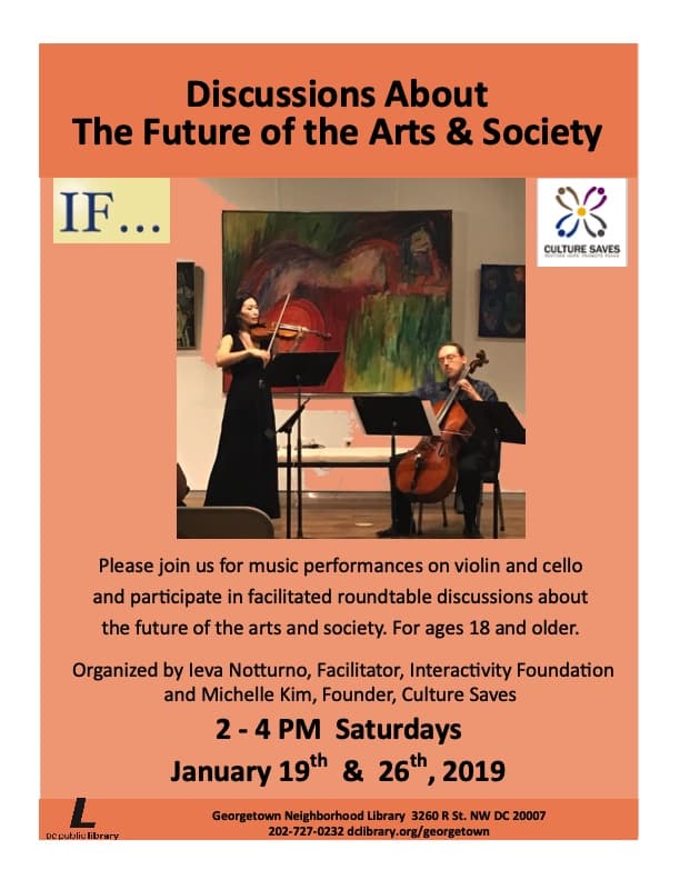 January Discussions on the Future of the Arts & Society