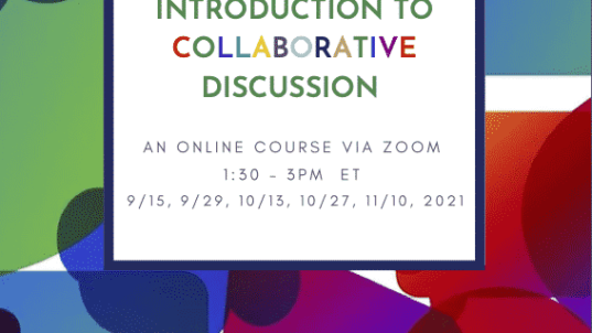 Introduction to the Collaborative Discussion – an online community conversation series