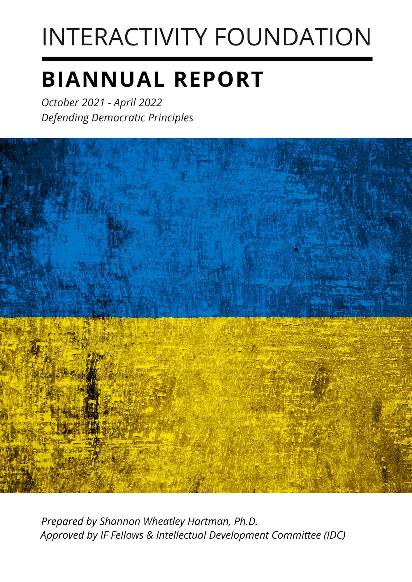 Cover Page of April 2022 Biannual Report